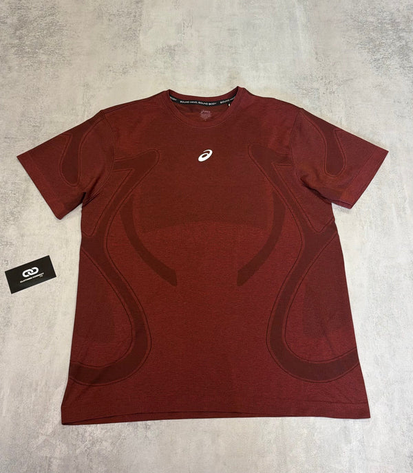 ASICS Road Seamless SS T-Shirt 'Dark Red Plant'