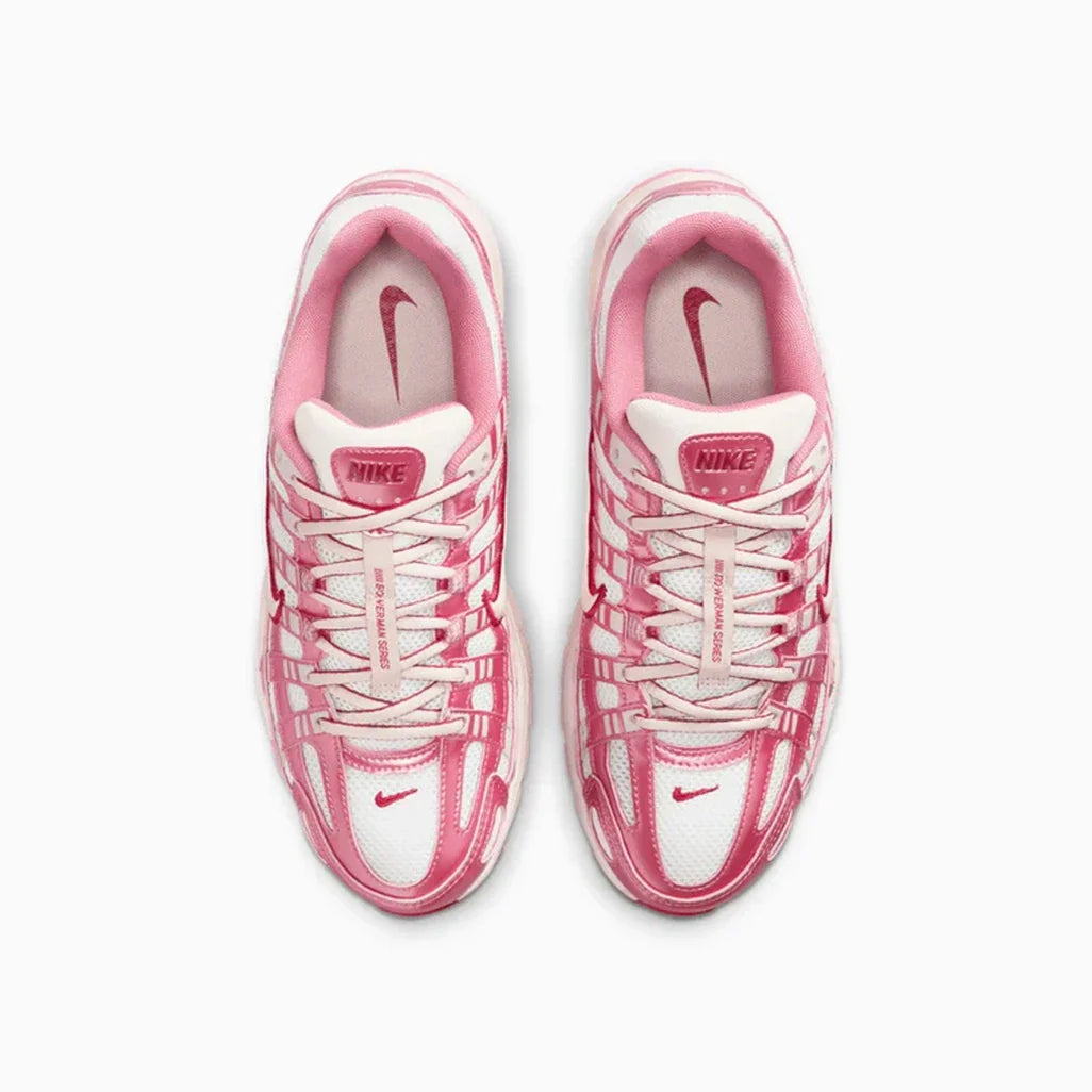 Nike P-6000 White Silt Red Peony W