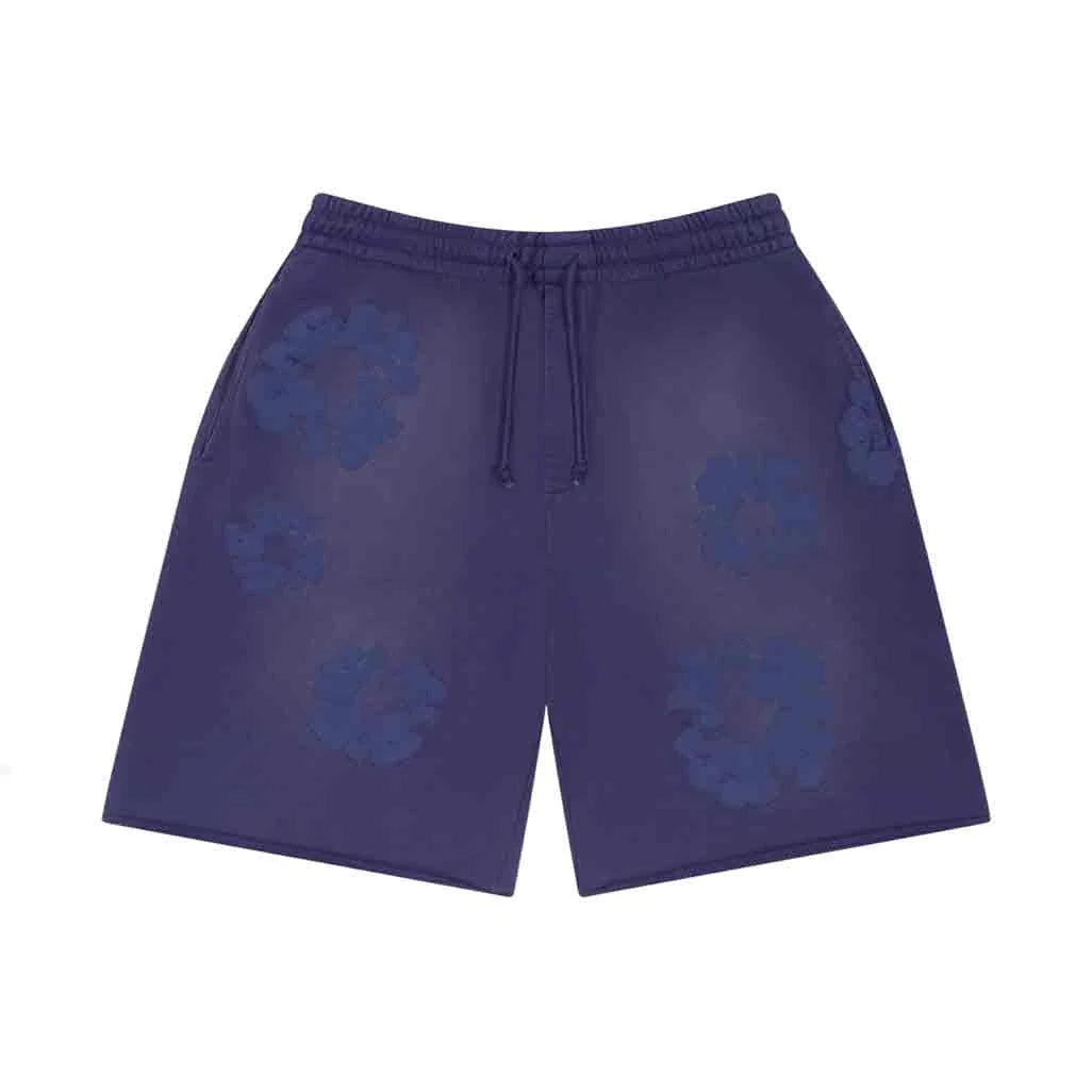 Denim Tears Mono Cotton Wreath Sweat Shorts Washed Blue