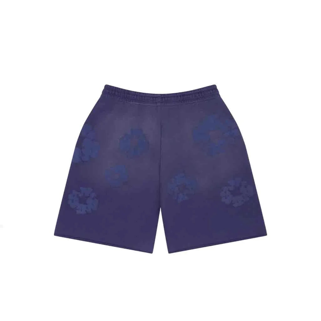 Denim Tears Mono Cotton Wreath Sweat Shorts Washed Blue