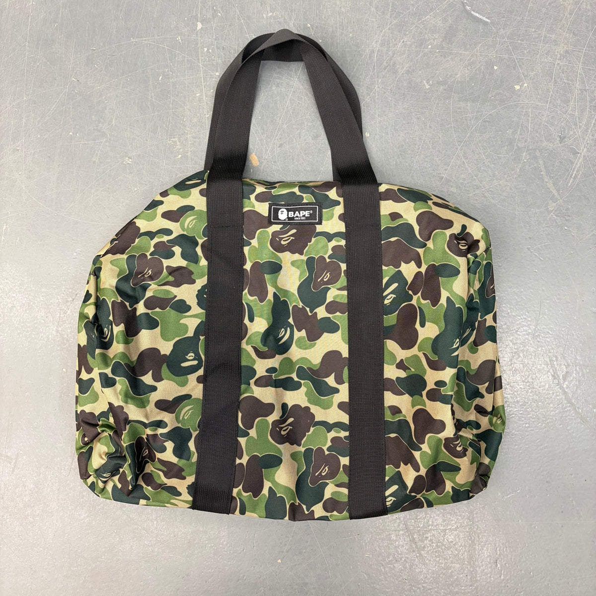 Bape Green Duffle Bag