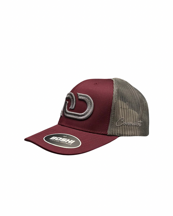 MAROON & GREY SNAPBACK CAP