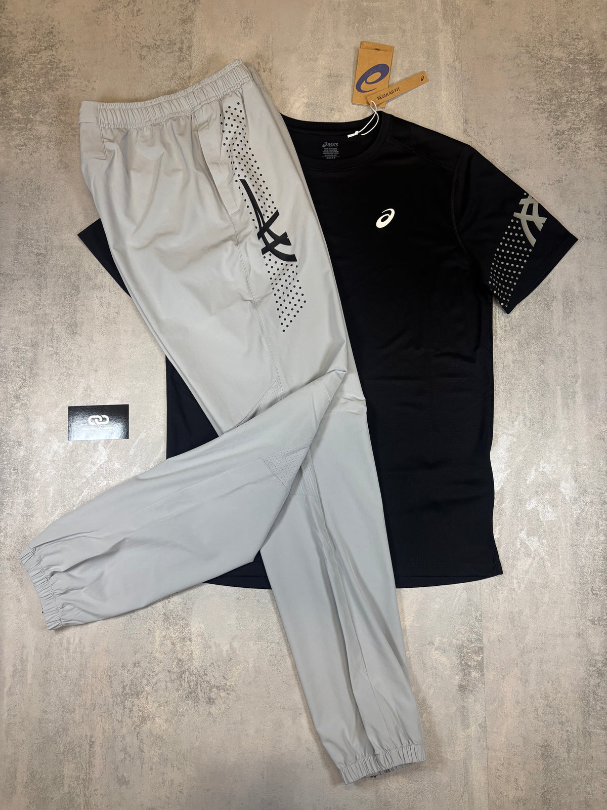 ASICS ICON T-Shirt, Trousers ‘Black, Grey’