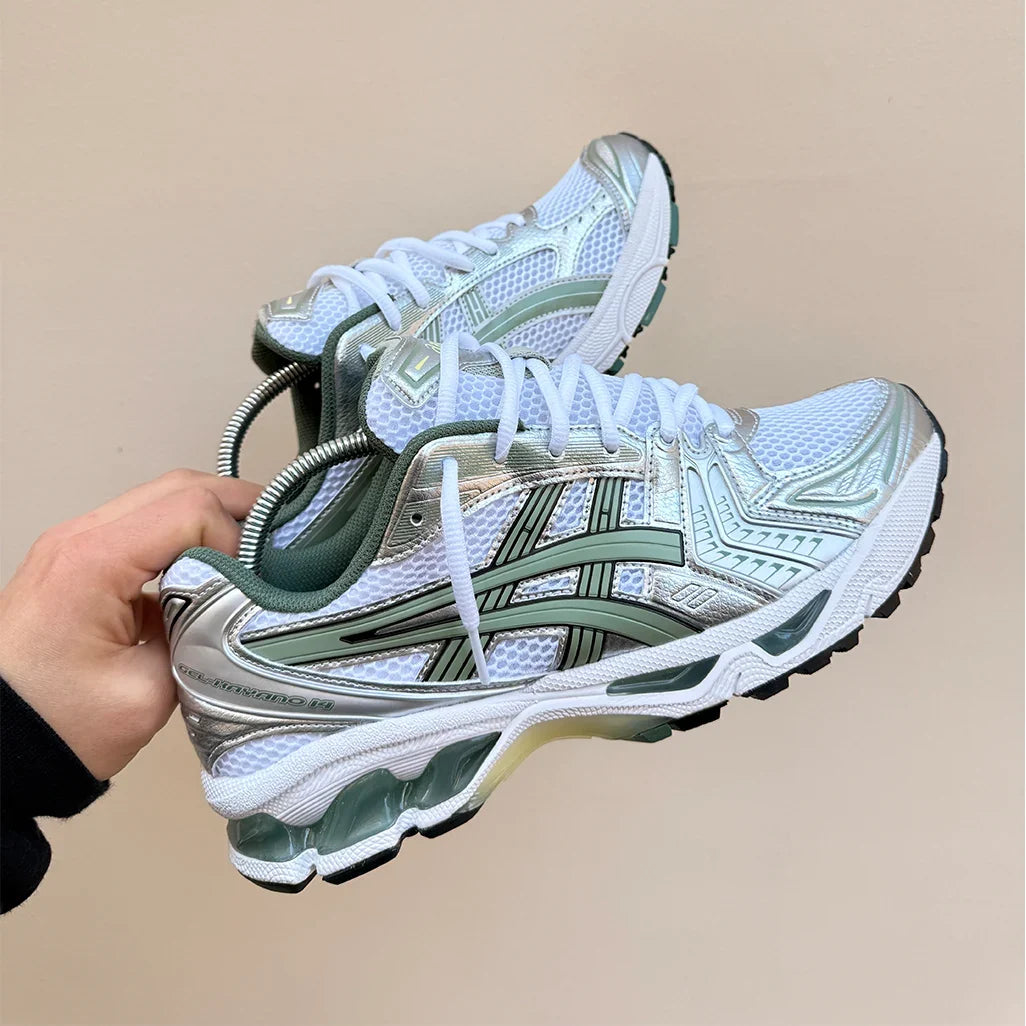 ASICS Gel-Kayano 14 White Pure Silver Slate Grey Sage