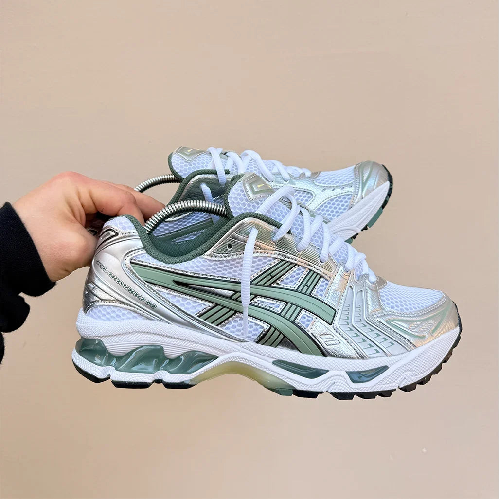ASICS Gel-Kayano 14 White Pure Silver Slate Grey Sage