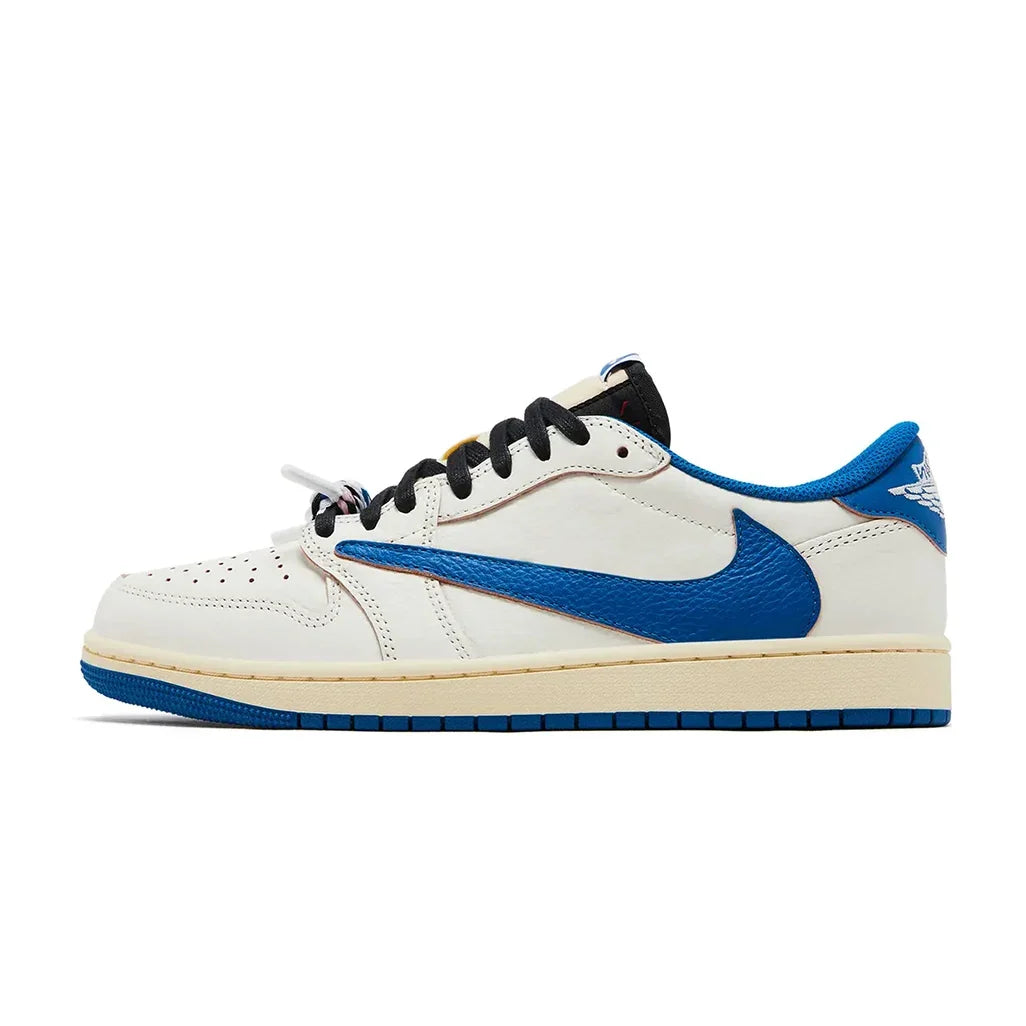 Air Jordan 1 Low x Travis Scott x Fragment Sail Military Blue