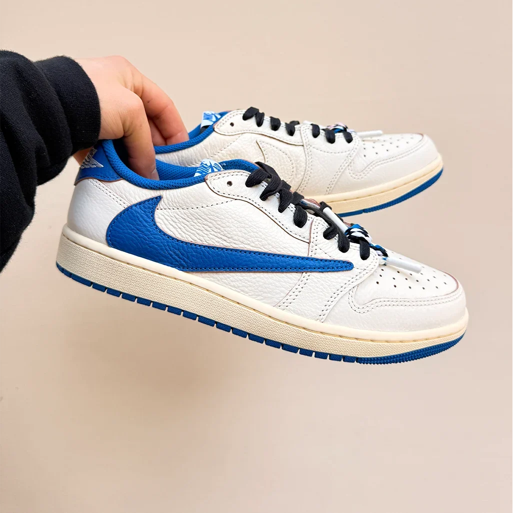 Air Jordan 1 Low x Travis Scott x Fragment Sail Military Blue
