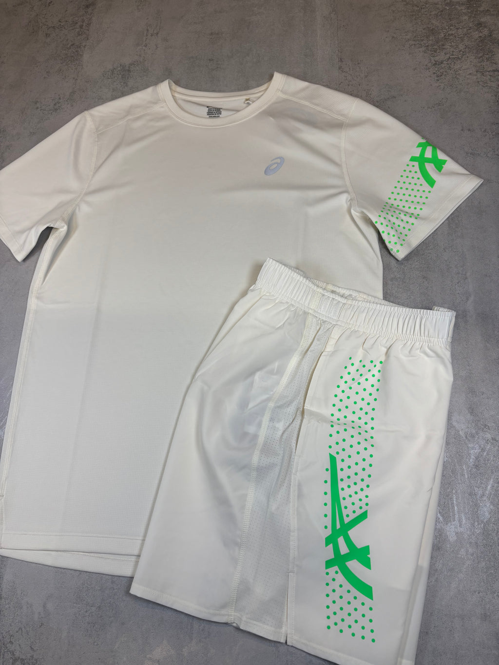 ASICS ICON T-Shirt, Shorts ‘White, Green’