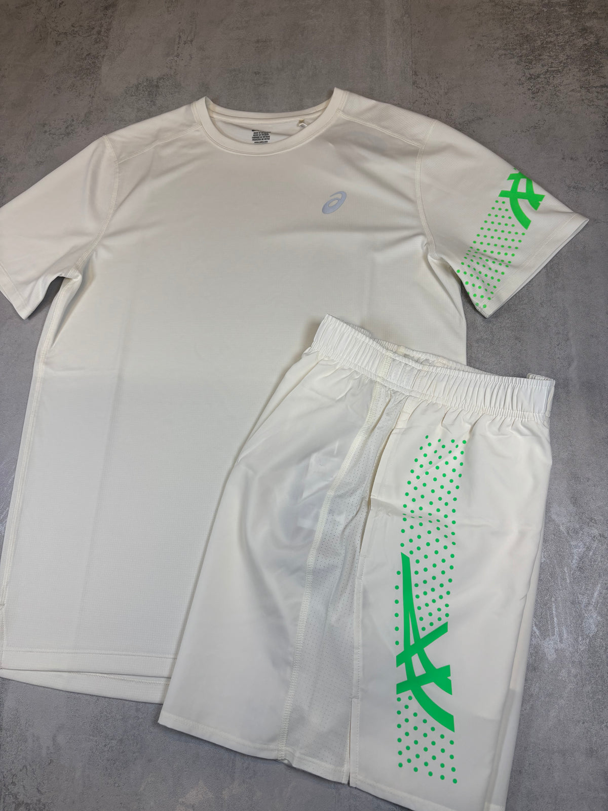 ASICS ICON T-Shirt, Shorts ‘White, Green’