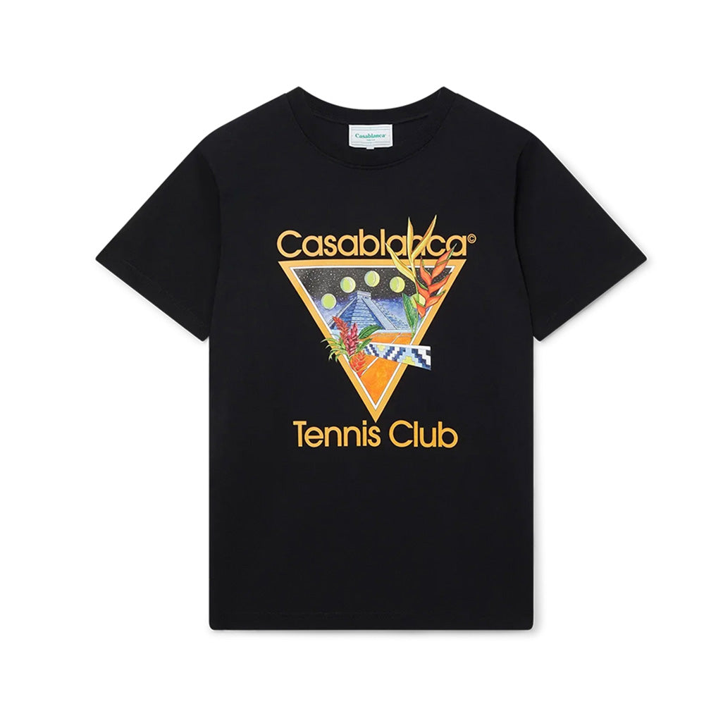 Casablanca T Shirt Tennis Club Icon Black