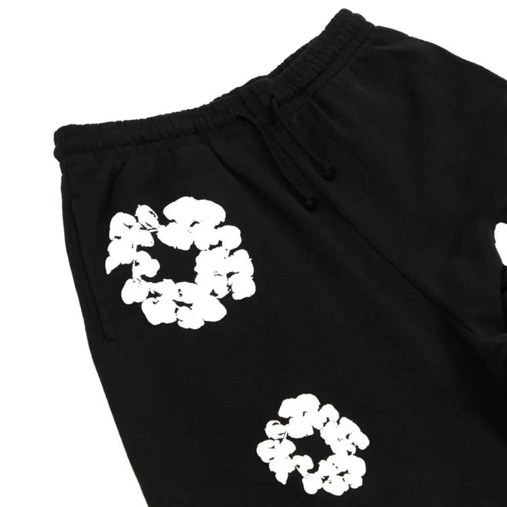 Denim Tears Cotton Wreath Sweatpants Black