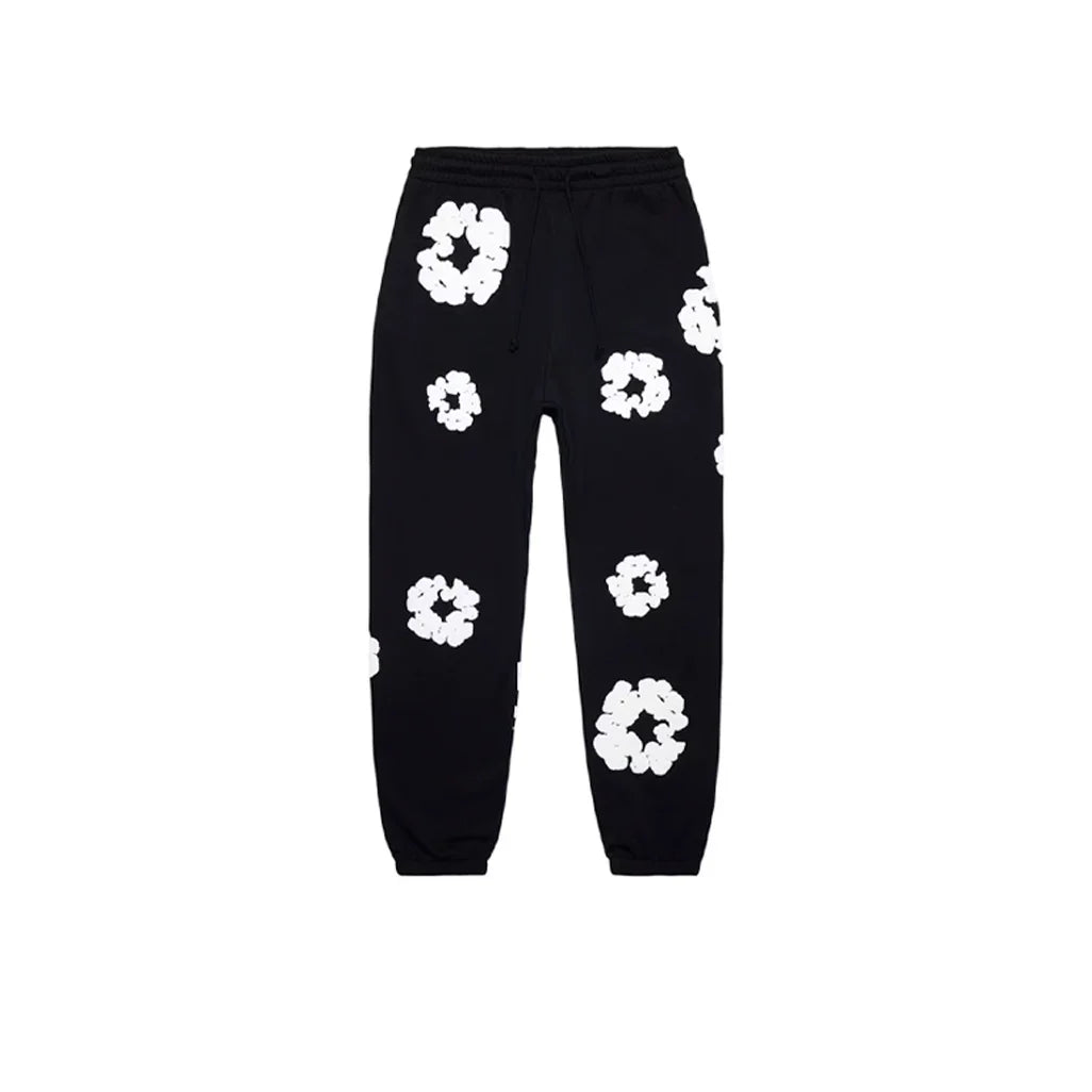 Denim Tears Cotton Wreath Sweatpants Black