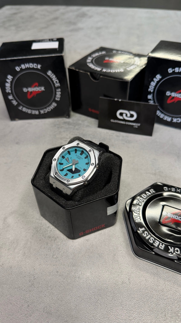 Casio Modified G-Shock 'Black, Tiffany Blue'