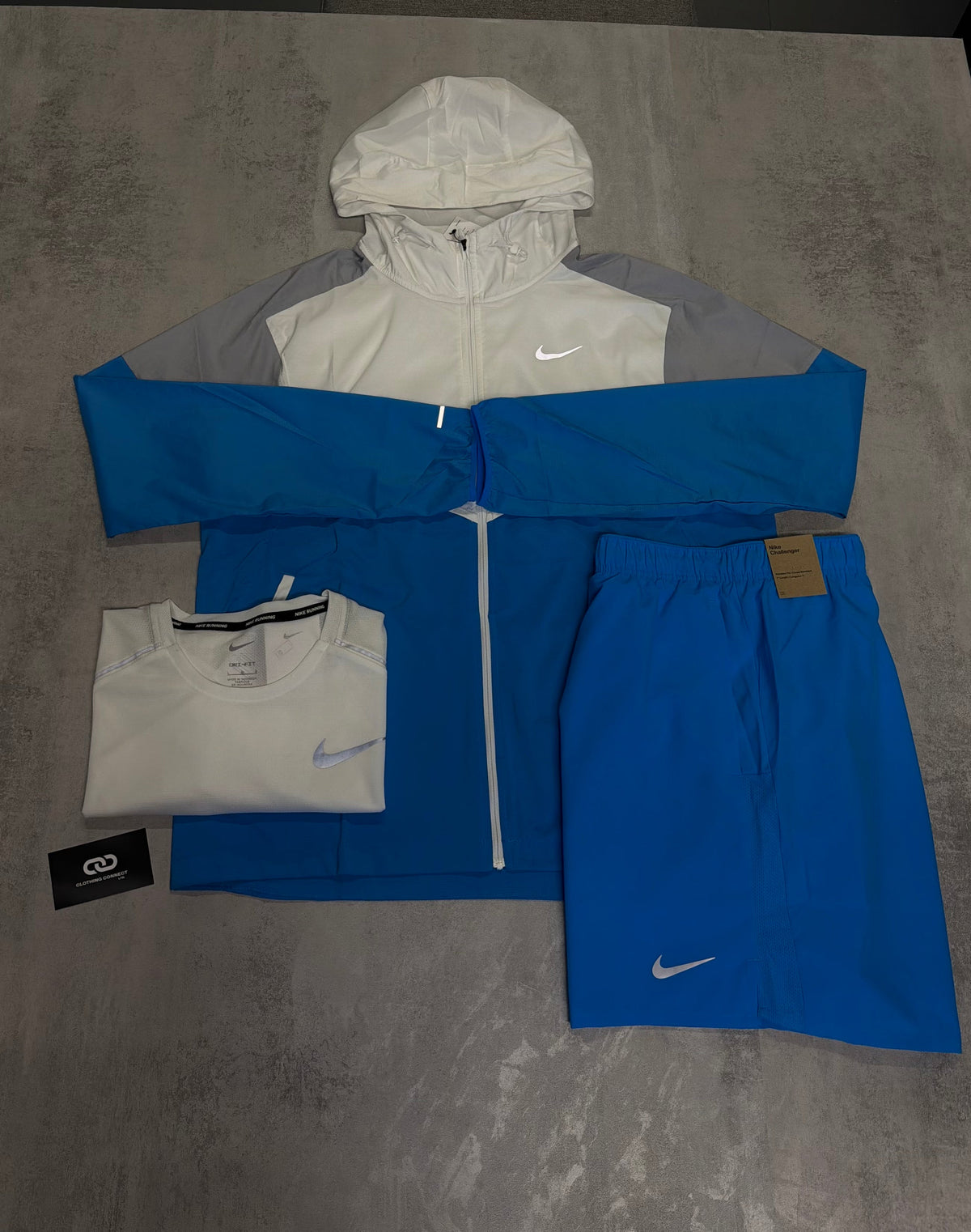 Nike Miler 3 Piece 'White, Blue & Grey'