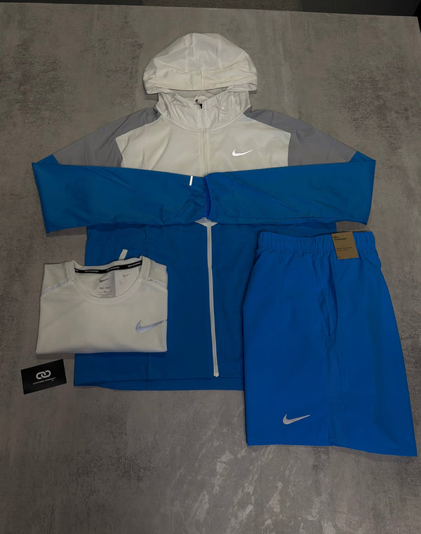 Nike Miler 3 Piece 'White, Blue & Grey'