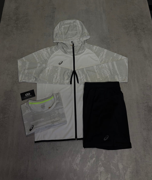 Asics Digital Camo 3 Piece Set 'White, Black'