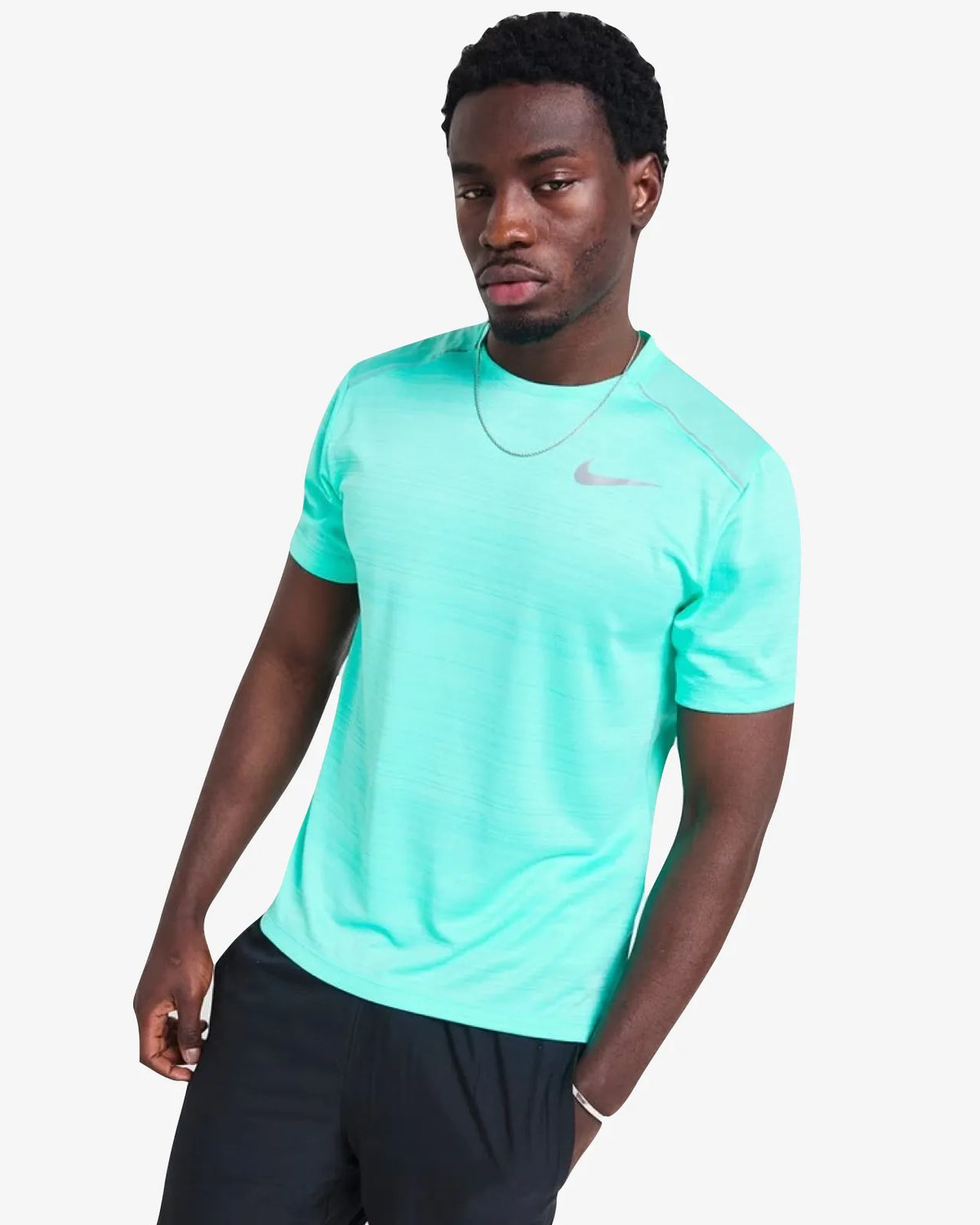 Nike MILER 1.0 T-SHIRT - HYPER TURQ