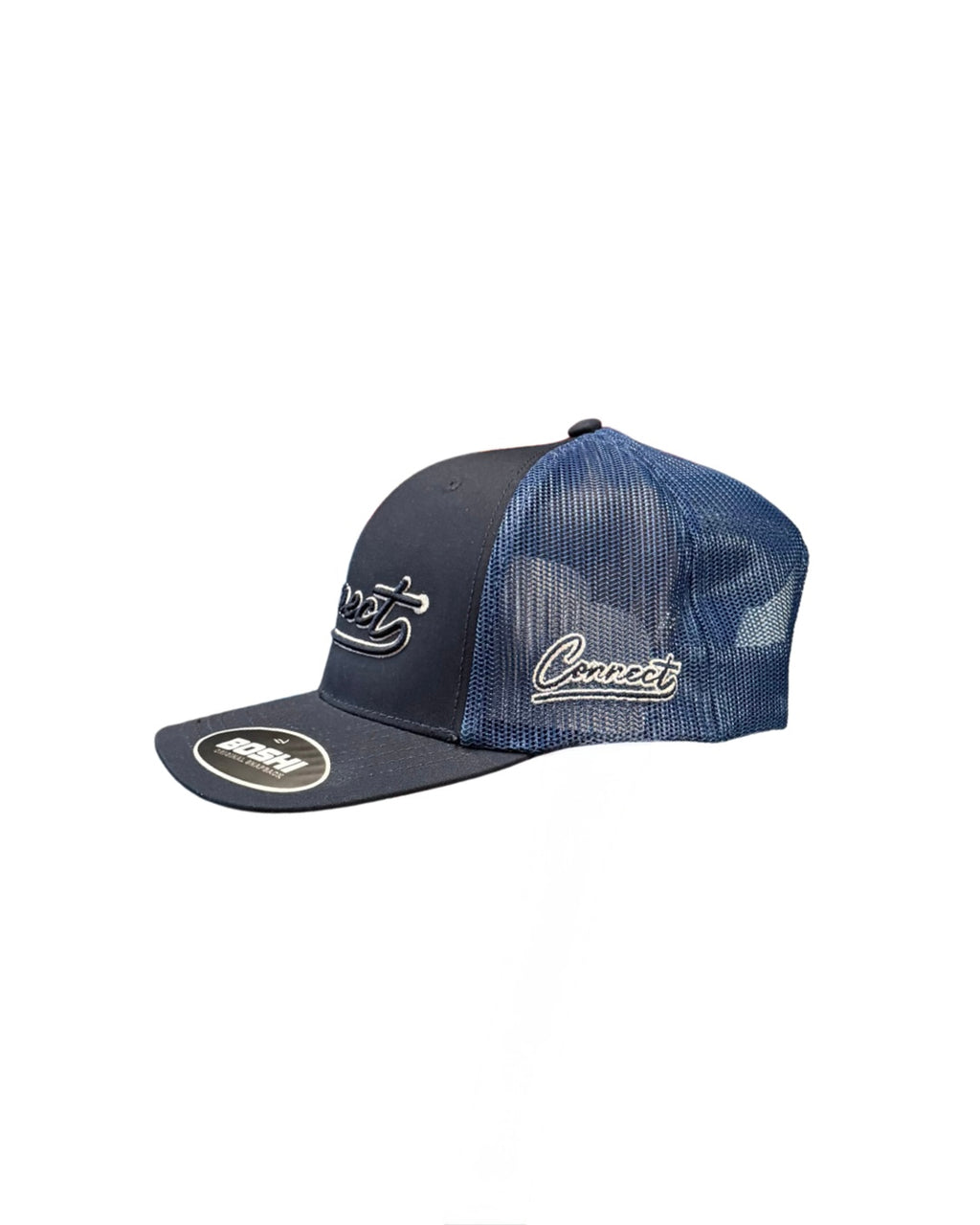 Navy 'Cursive Connect' Snapback Cap