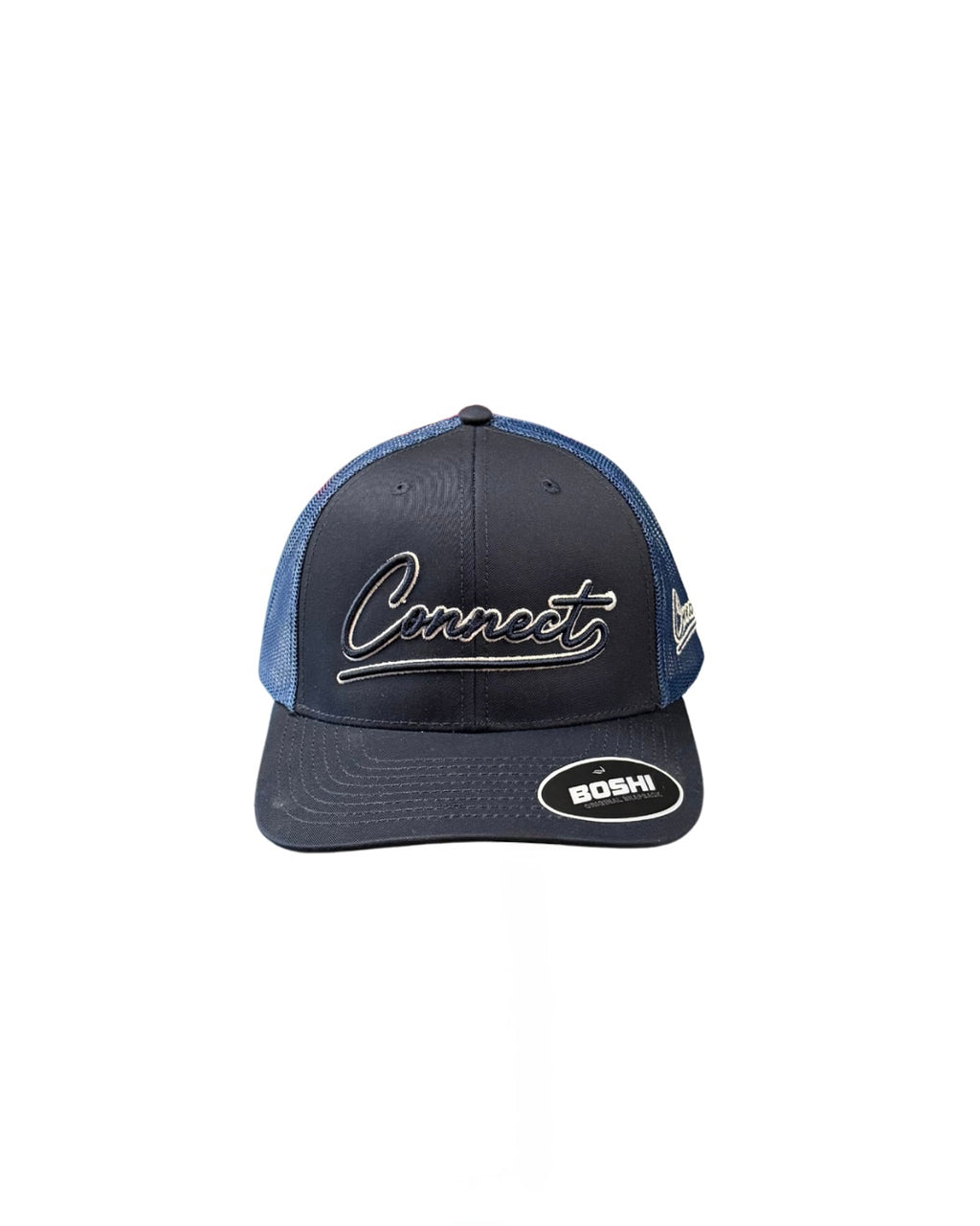 Navy 'Cursive Connect' Snapback Cap