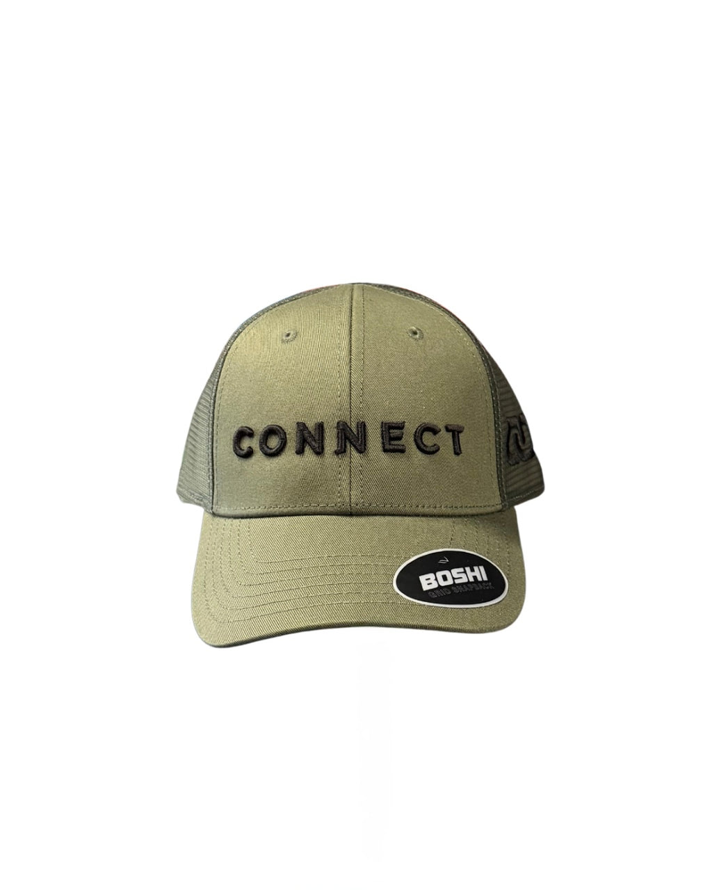 Khaki 'CONNECT' Snapback Cap