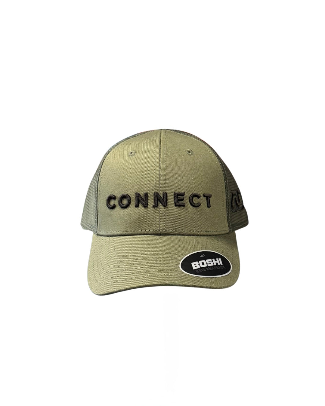 Khaki 'CONNECT' Snapback Cap