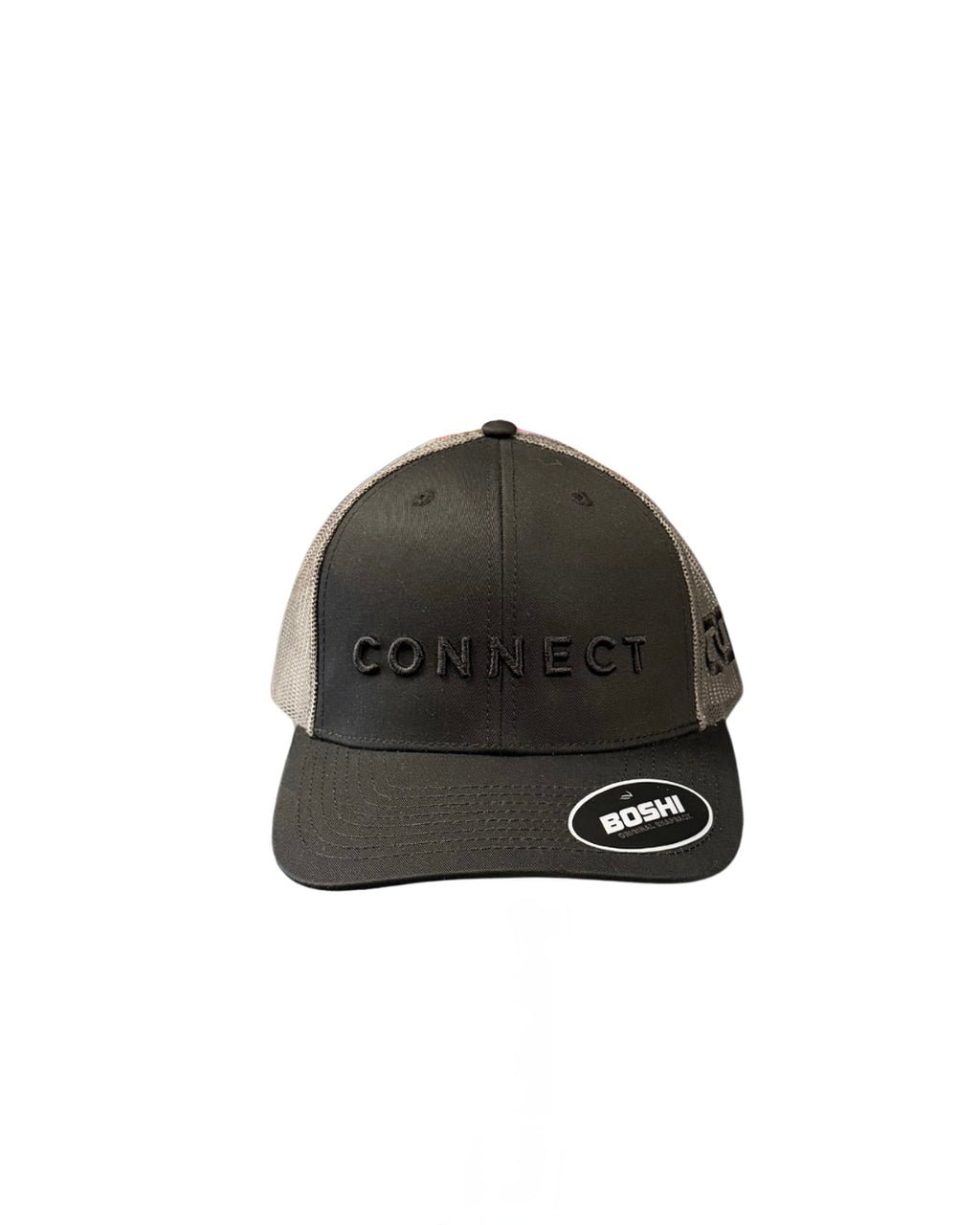 Black, Grey 'CONNECT' Snapback Cap