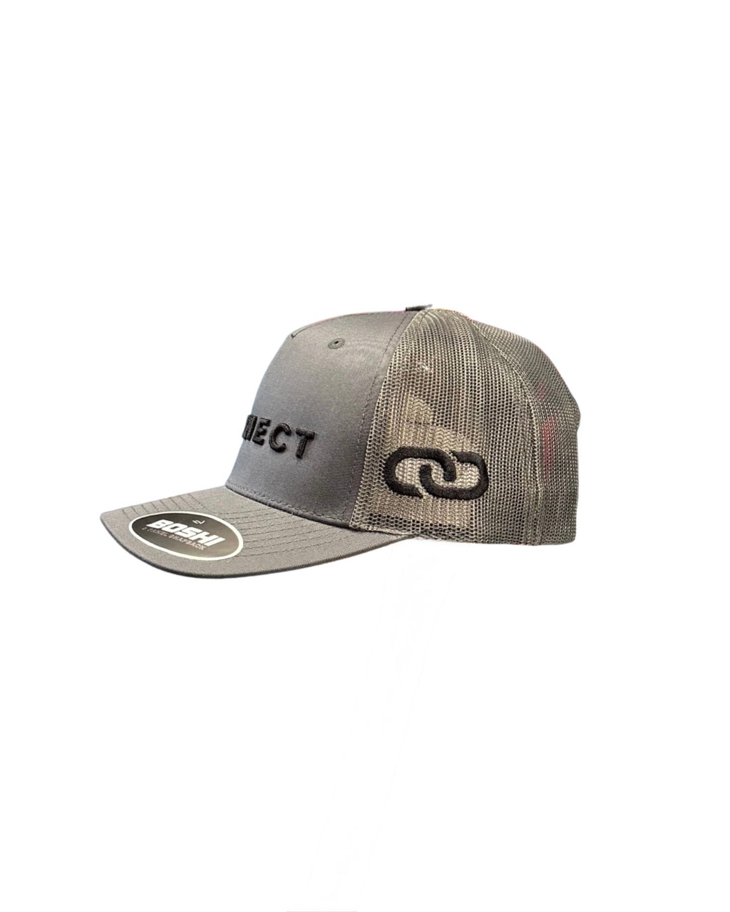Grey 'CONNECT' Snapback Cap