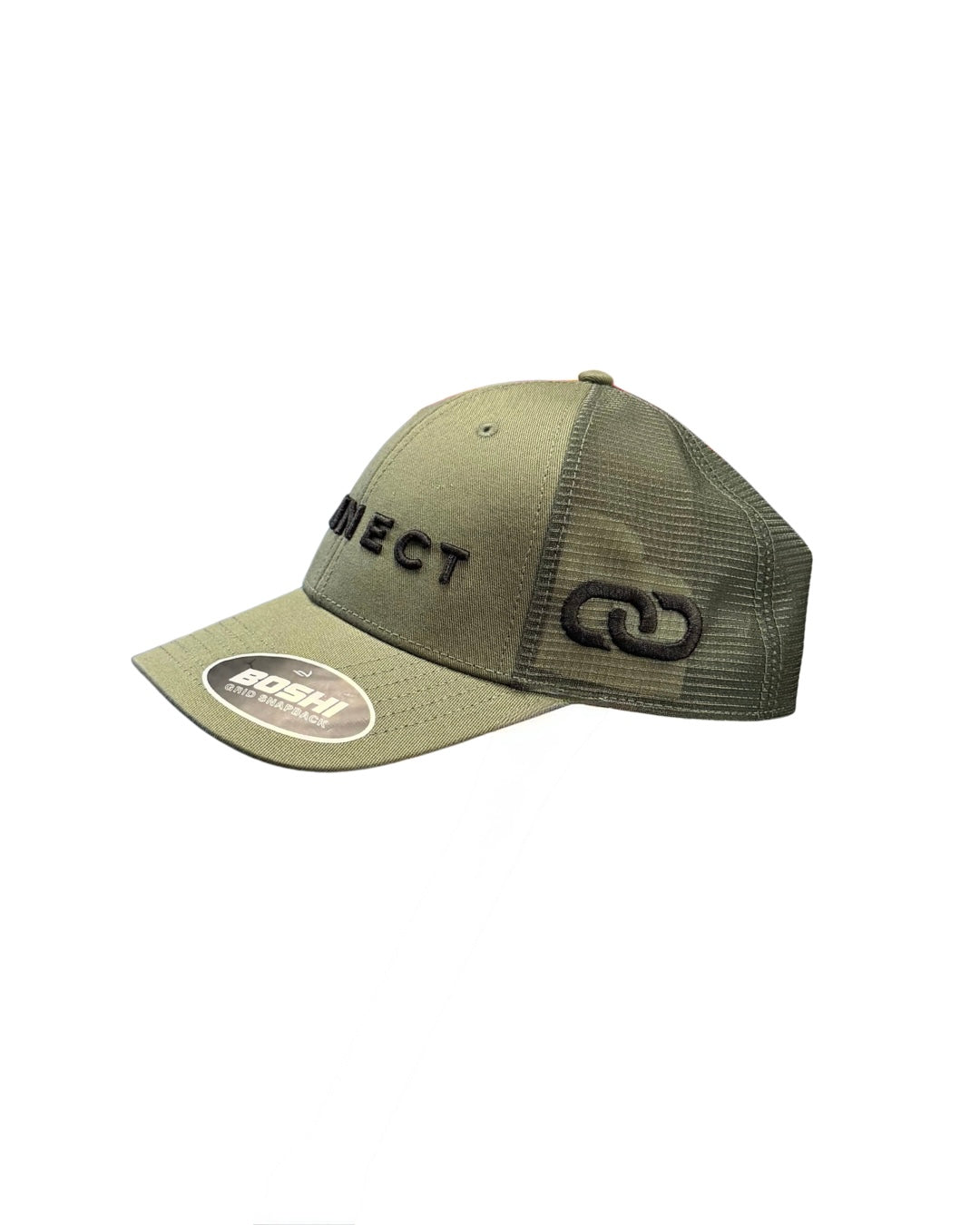 Khaki 'CONNECT' Snapback Cap