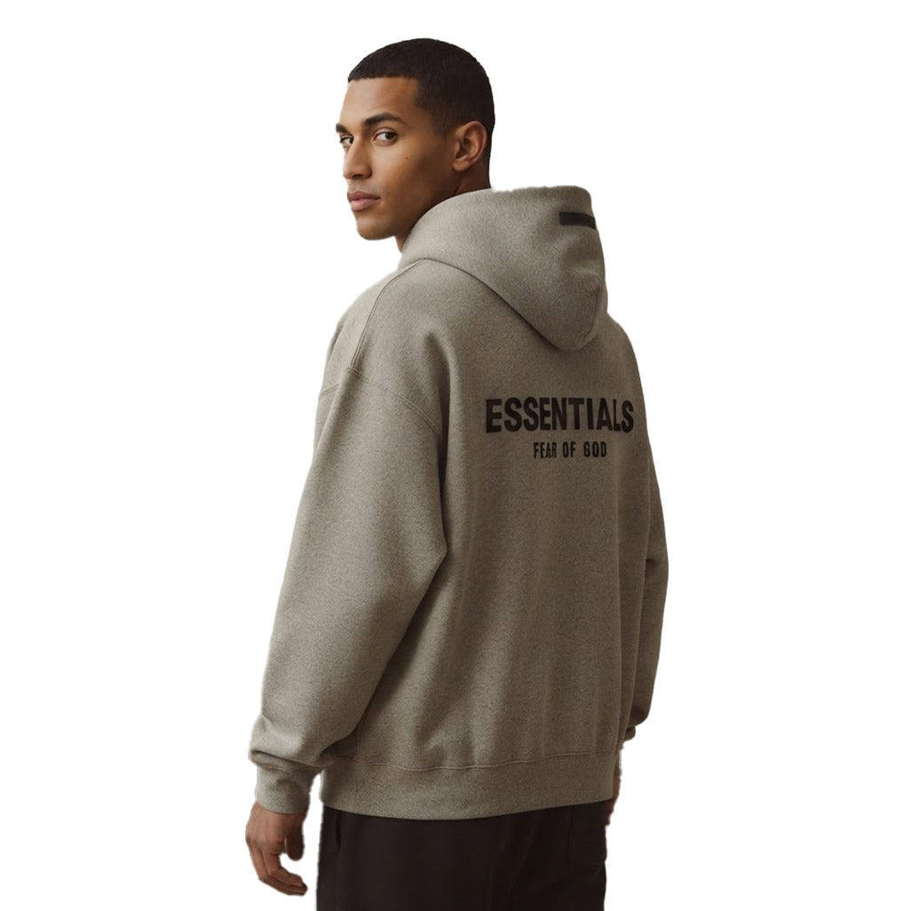 Fear of God Essentials Hoodie 'Dark Oatmeal' (SS22)