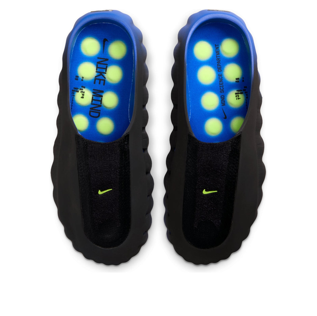 Nike Mind 001 Flyknit Slide Hyper Royal Black